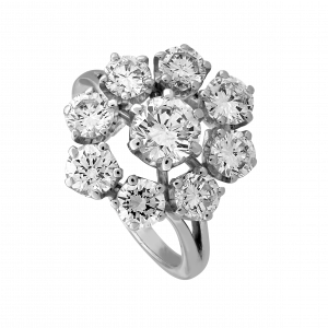 Bague marguerite brillants  2,99 carats