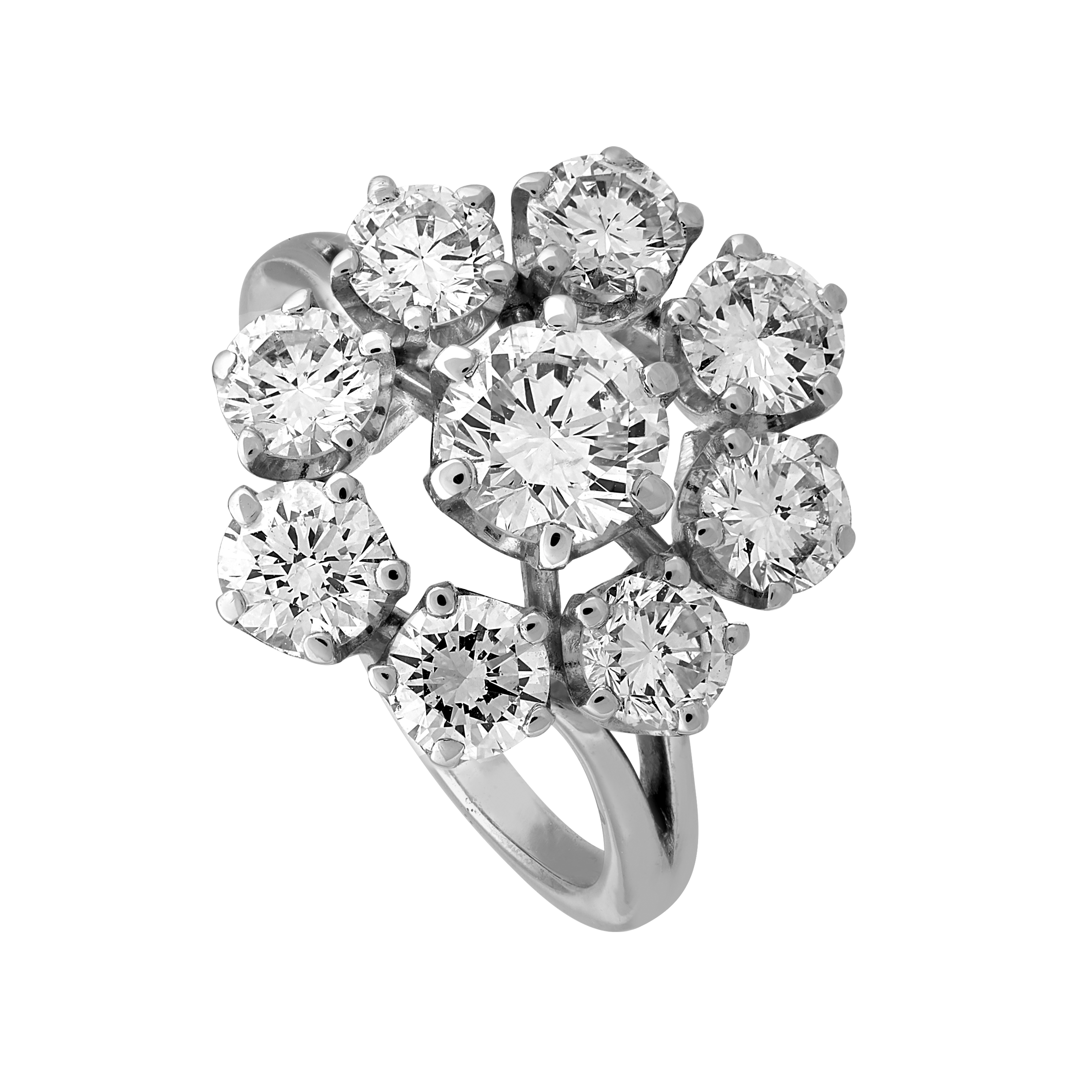 Bague marguerite brillants  2,99 carats Gerphagnon