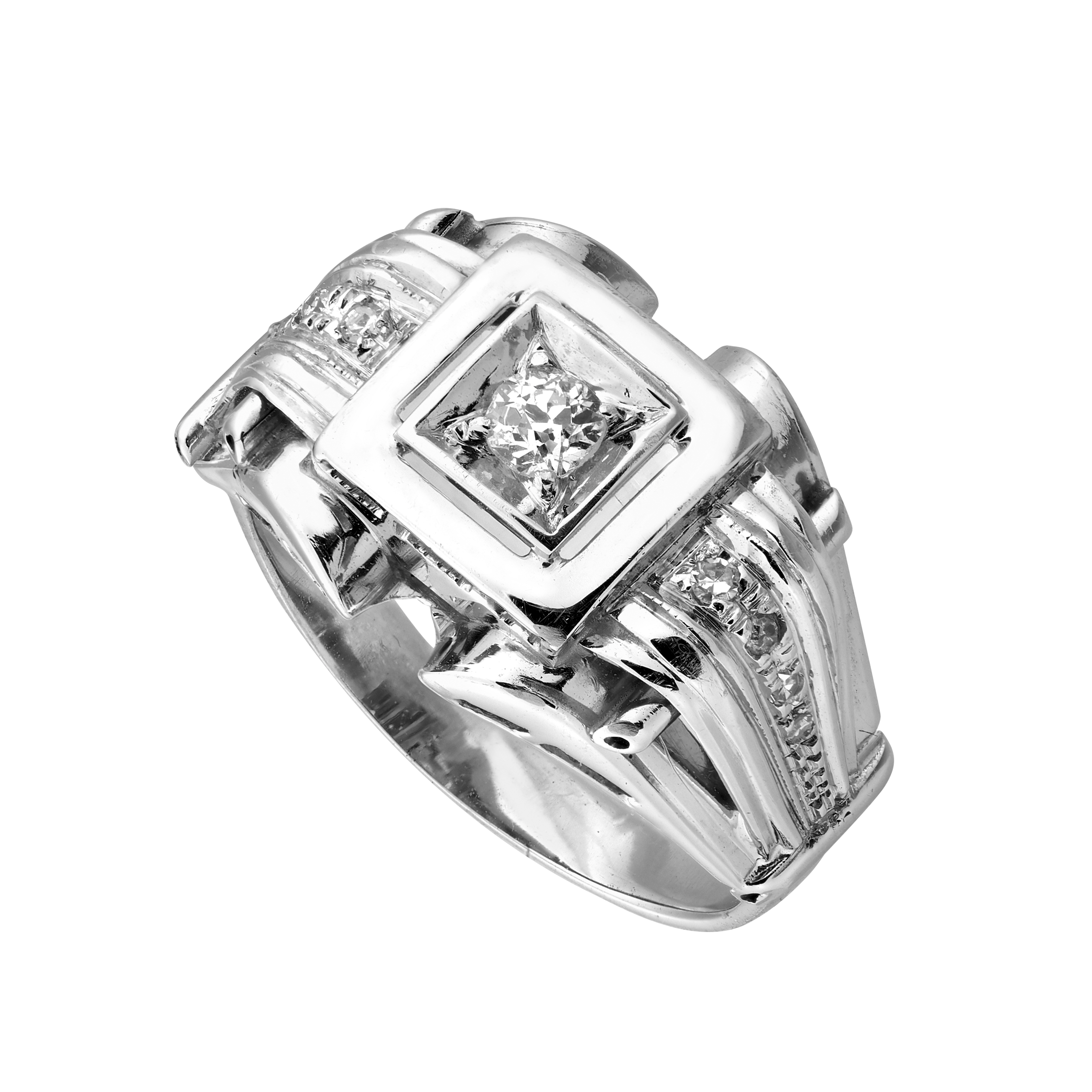 Bague diamants vers 1950 Gerphagnon