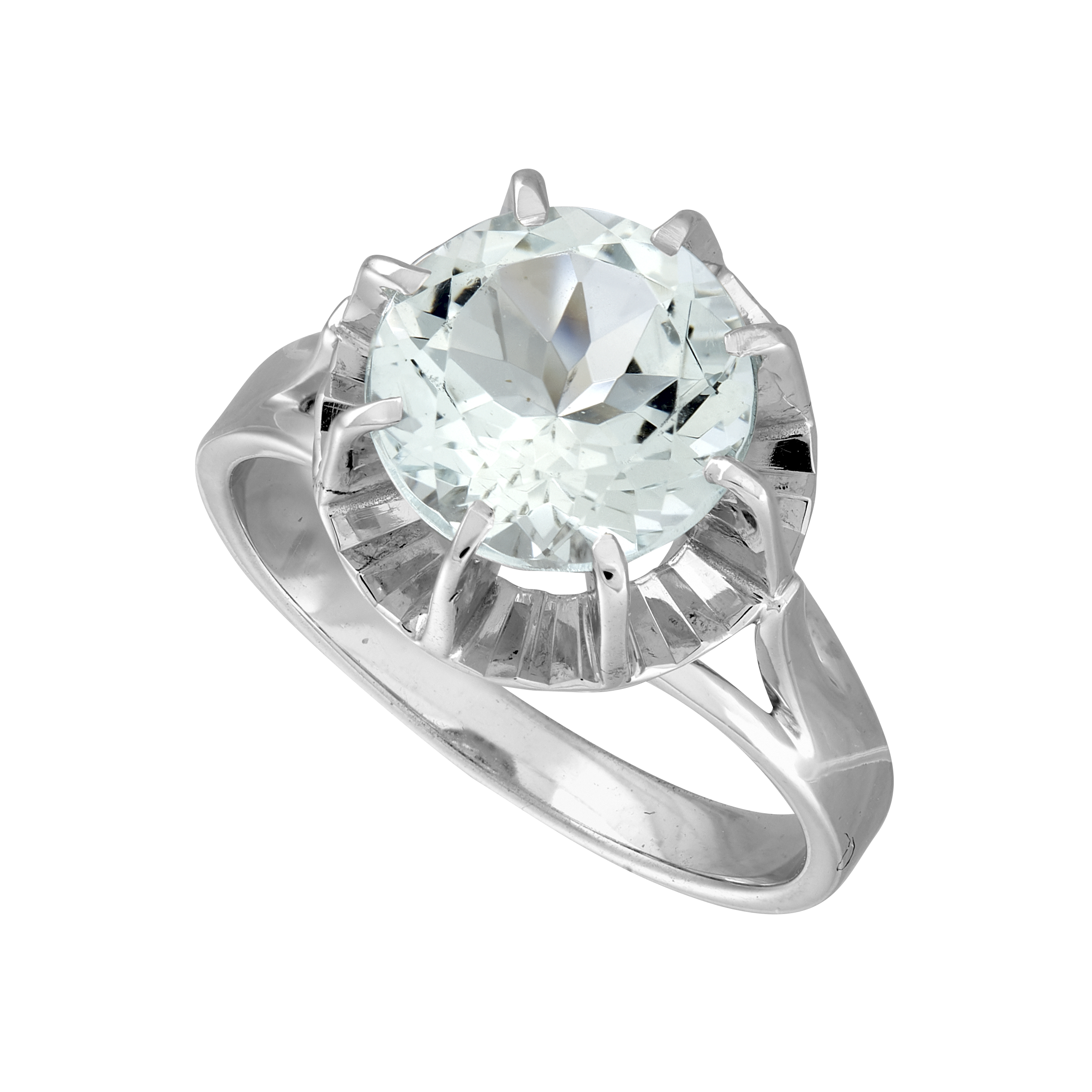 Bague solitaire aigue-marine Gerphagnon