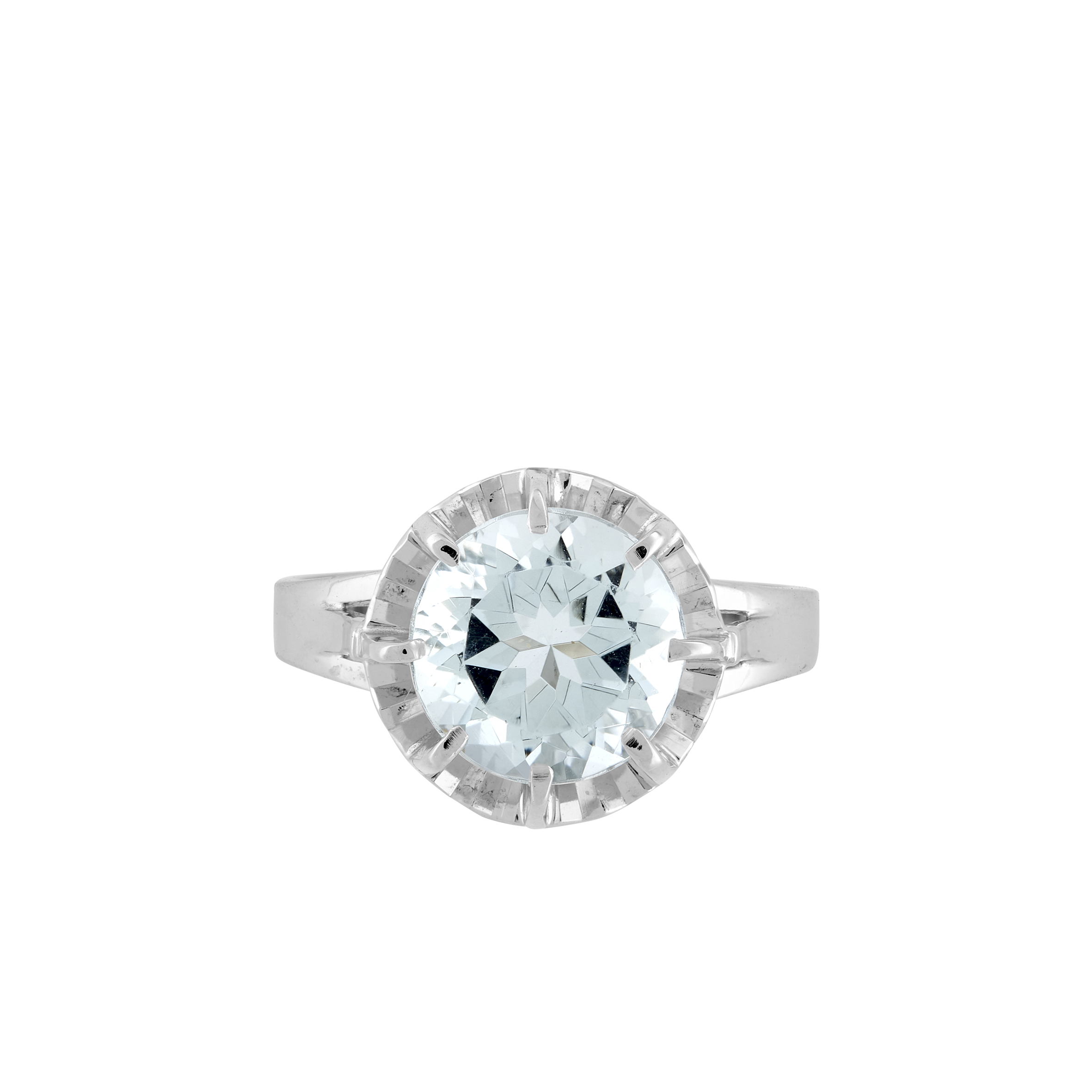 Bague solitaire aigue-marine Gerphagnon