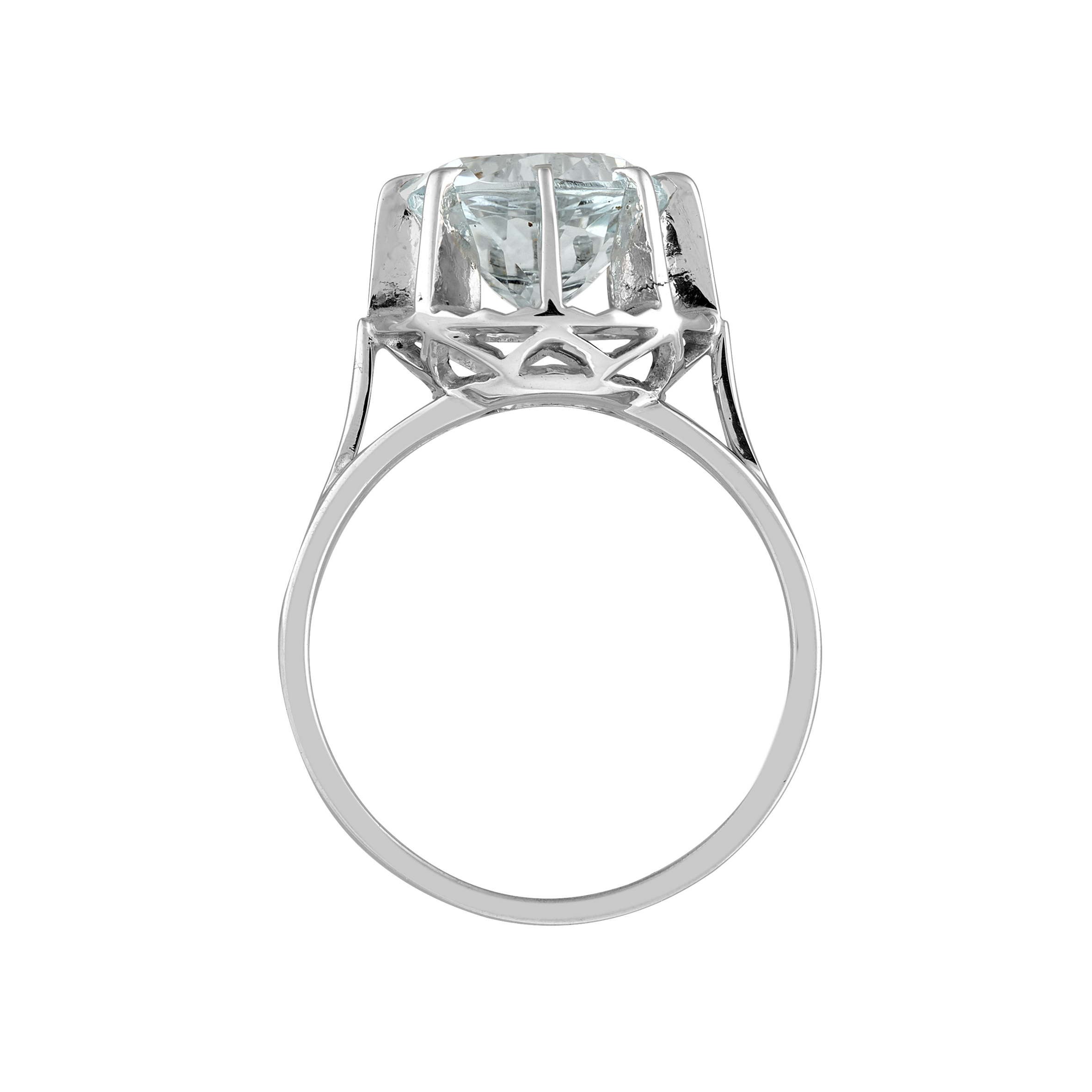 Bague solitaire aigue-marine Gerphagnon